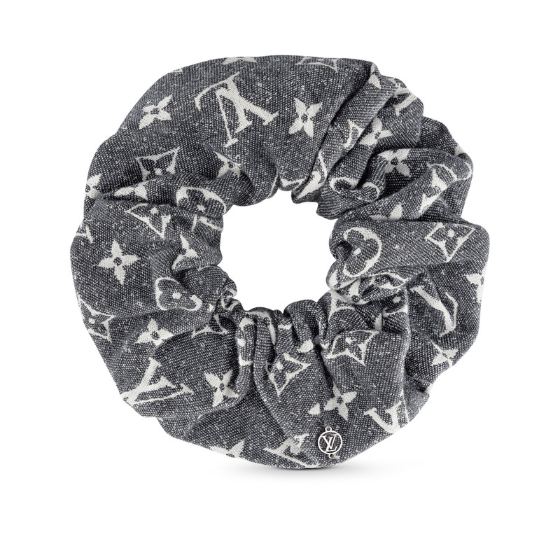 Monogram Jacquard Denim Scrunchy 1