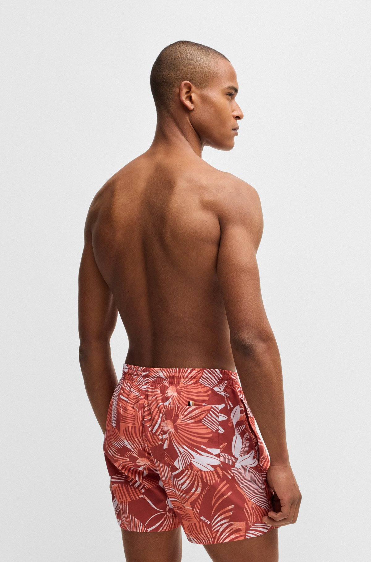 FULLY LINED SWIM SHORTS WITH SEASONAL PRINT - 4