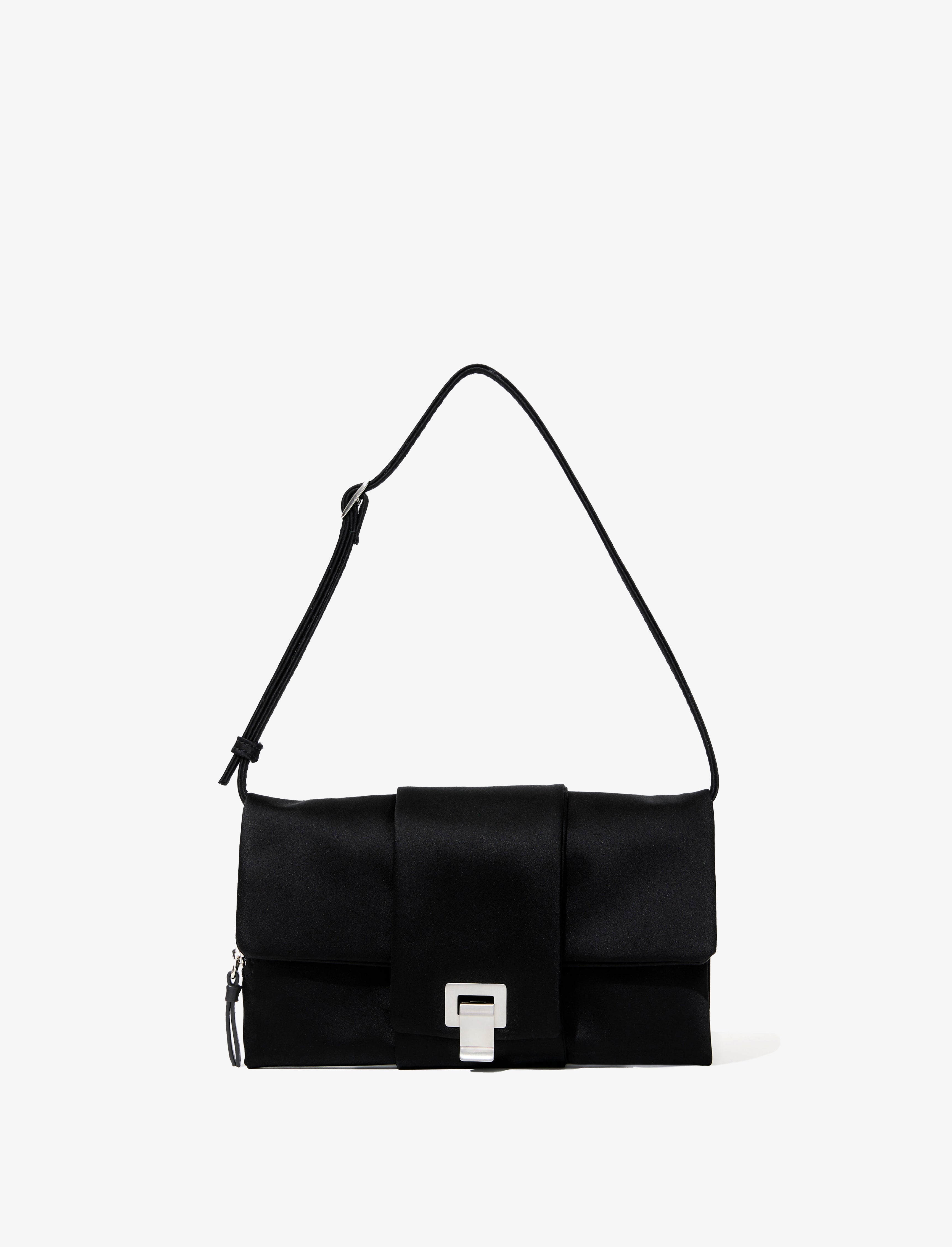 Flip Shoulder Bag in Satin - 1