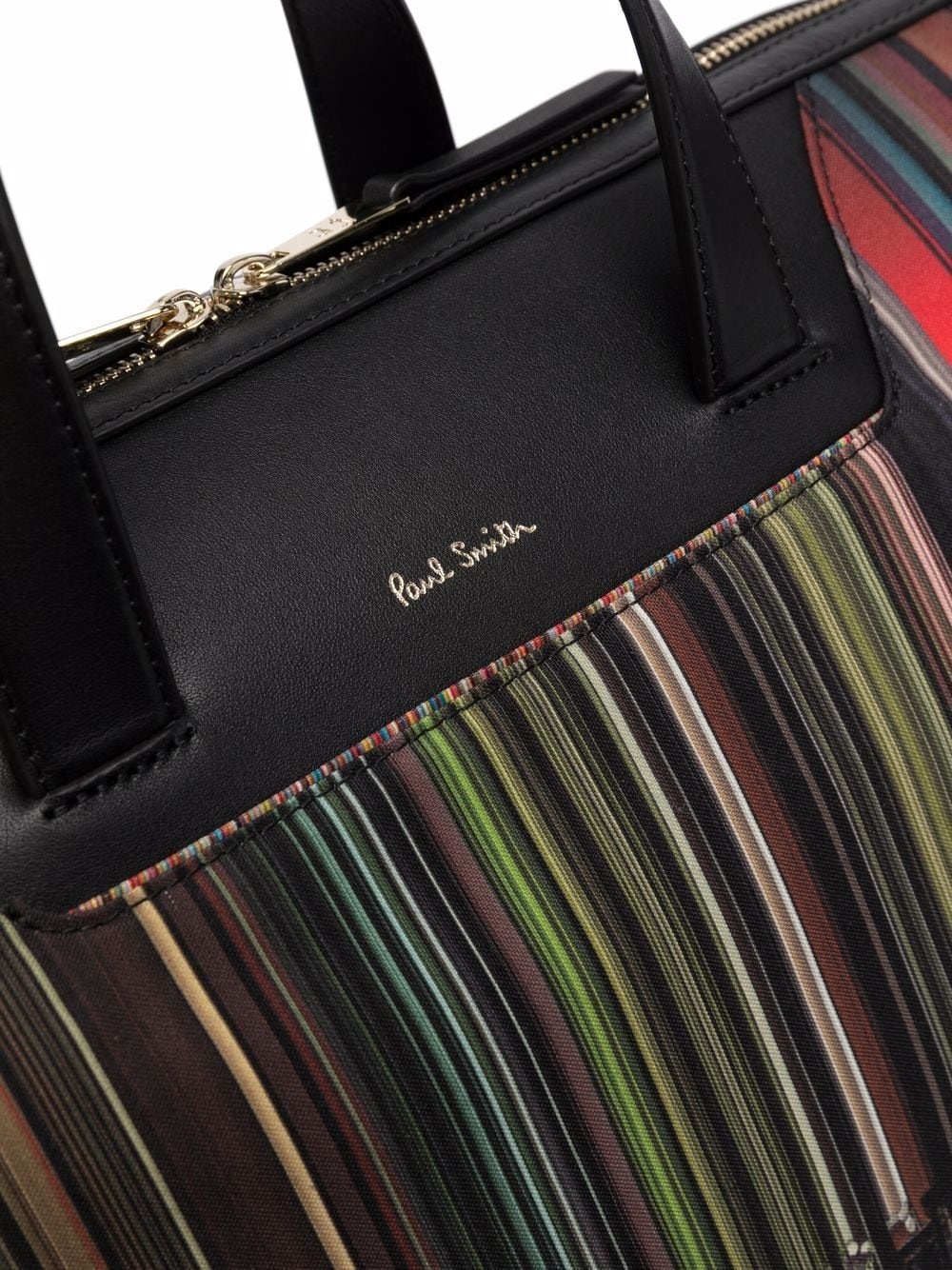 stripe-print laptop bag - 4