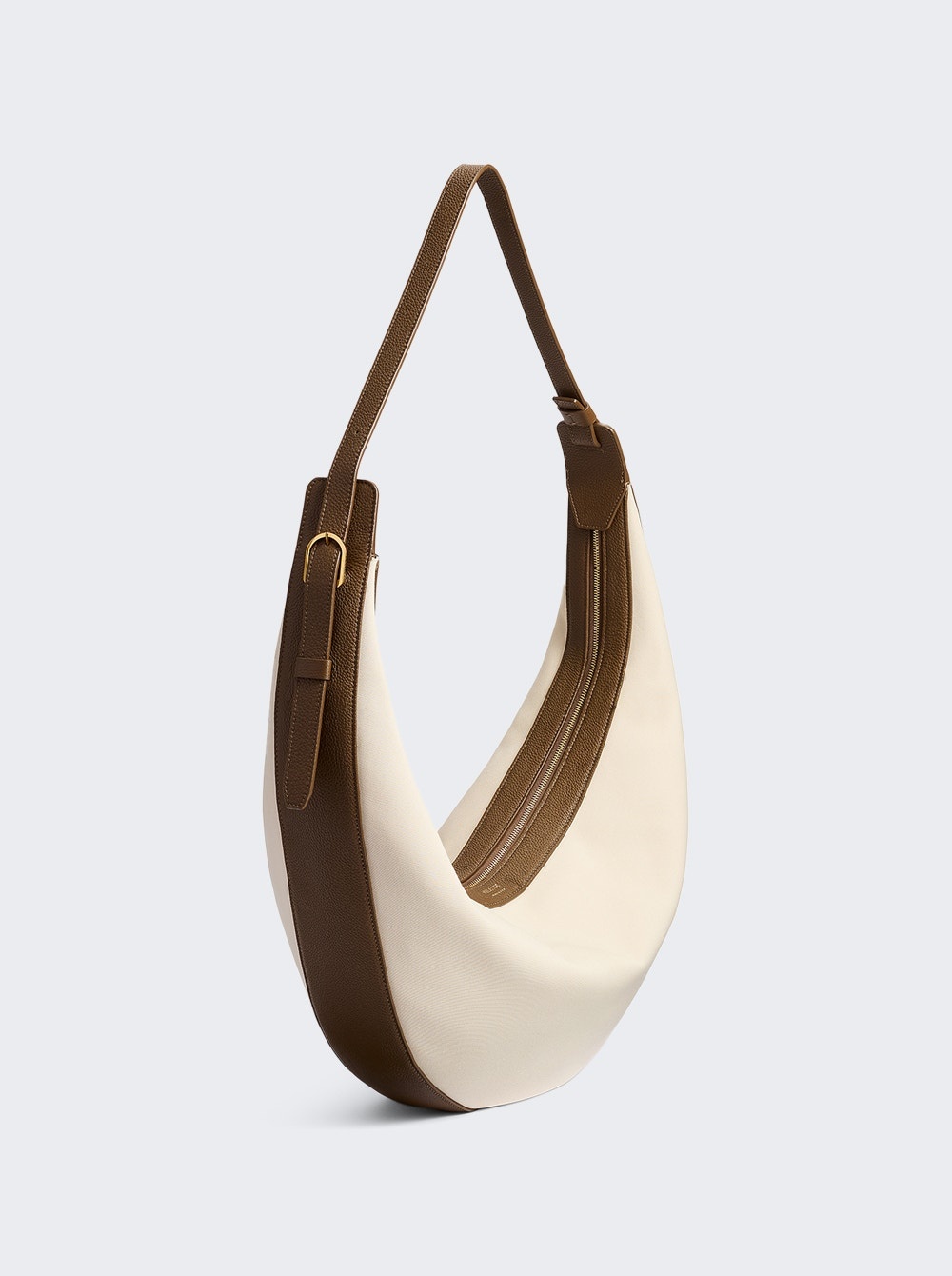 Augustina Canvas Hobo Bag Cream - 4