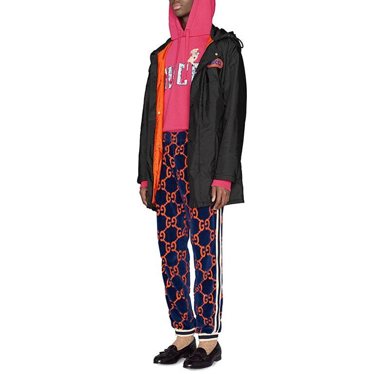 Men's Gucci Athleisure Casual Sports Long Pants/Trousers Blue Orange 522960-X9T39-4438 - 2