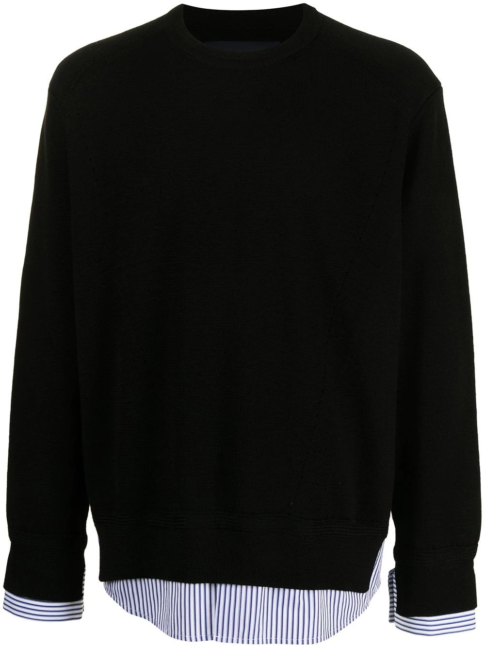 shirt-panel jumper - 1