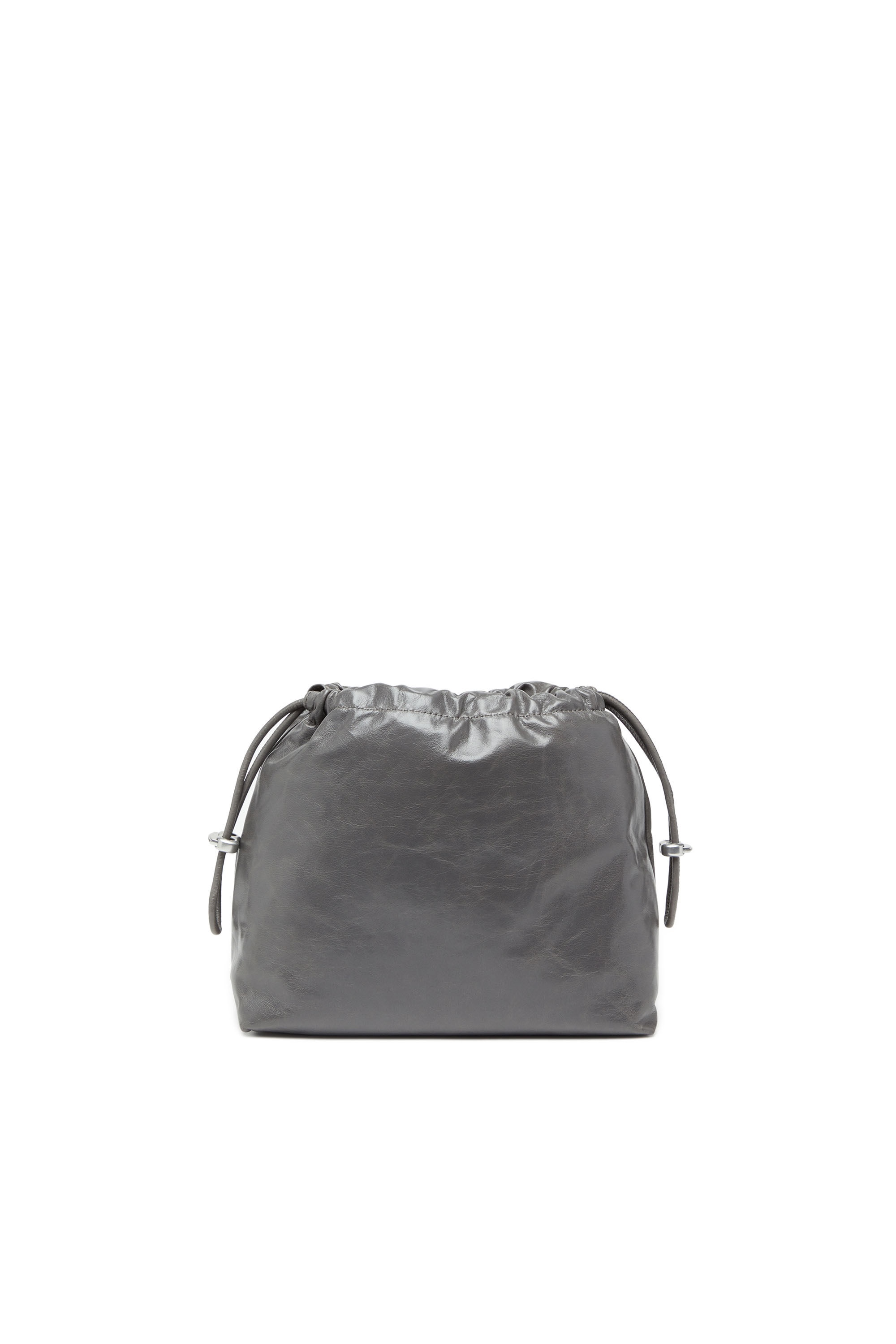 【DIESEL】scrunch-d bucket Women's Scrunch-D-Bucket bag in shiny wrinkled leather