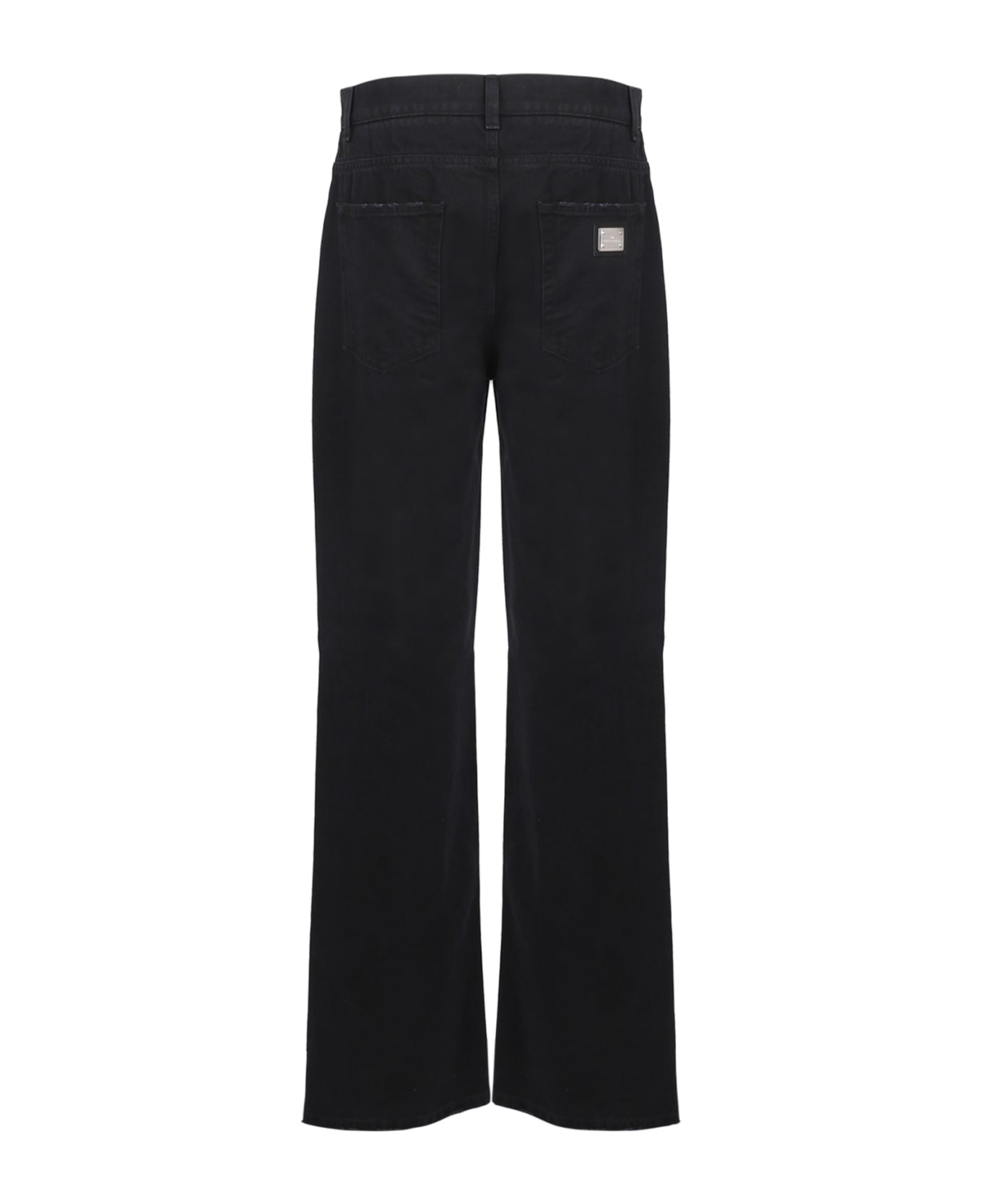 Flared Denim Jeans - 2