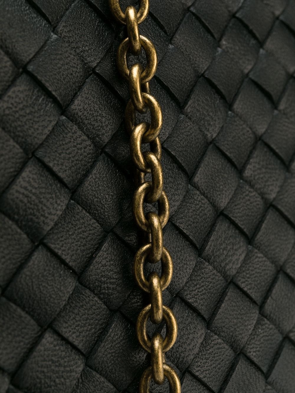 intrecciato weave chain pouch - 4