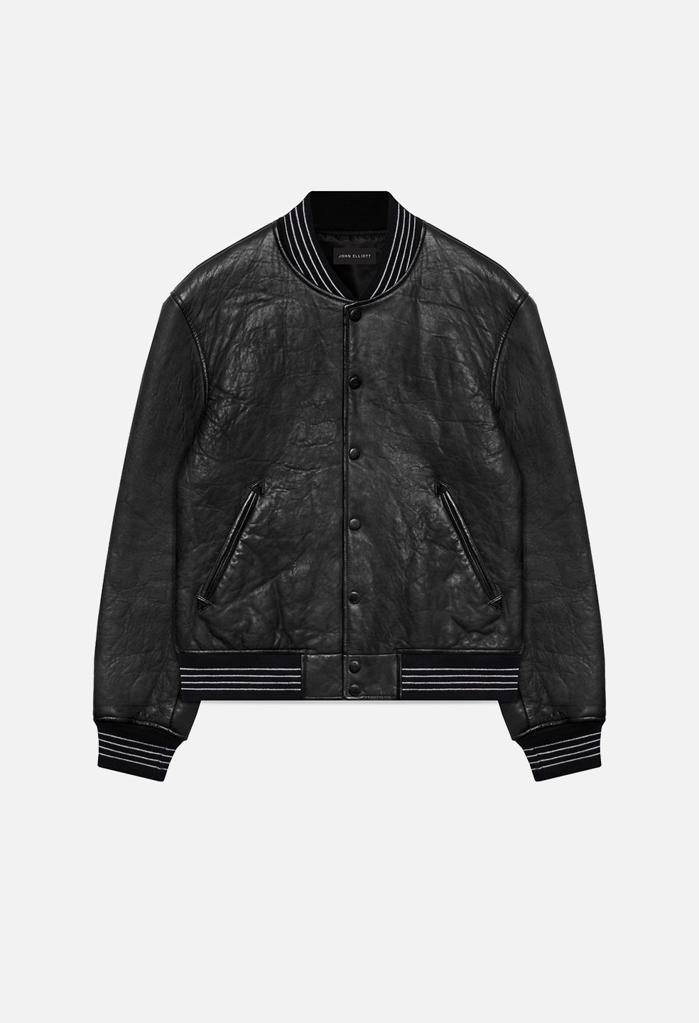 LEATHER STADIUM JACKET - 1