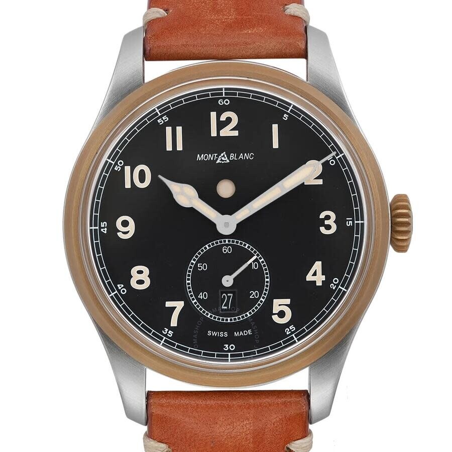 Pre-owned Montblanc Montblanc 1858 GMT Automatic Day-Night Black Dial Men's Watch MB116479 - 2