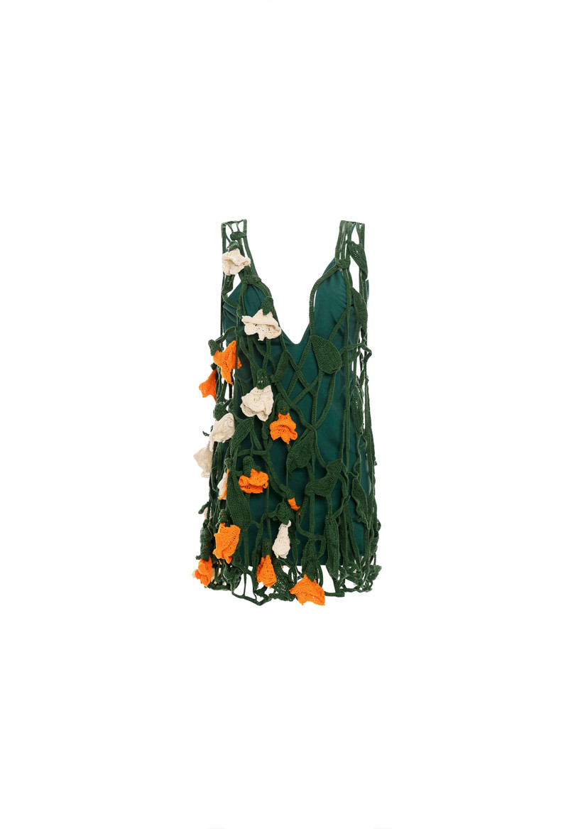 Sauco Sabanero Nocturno Crochet Mini Dress 1