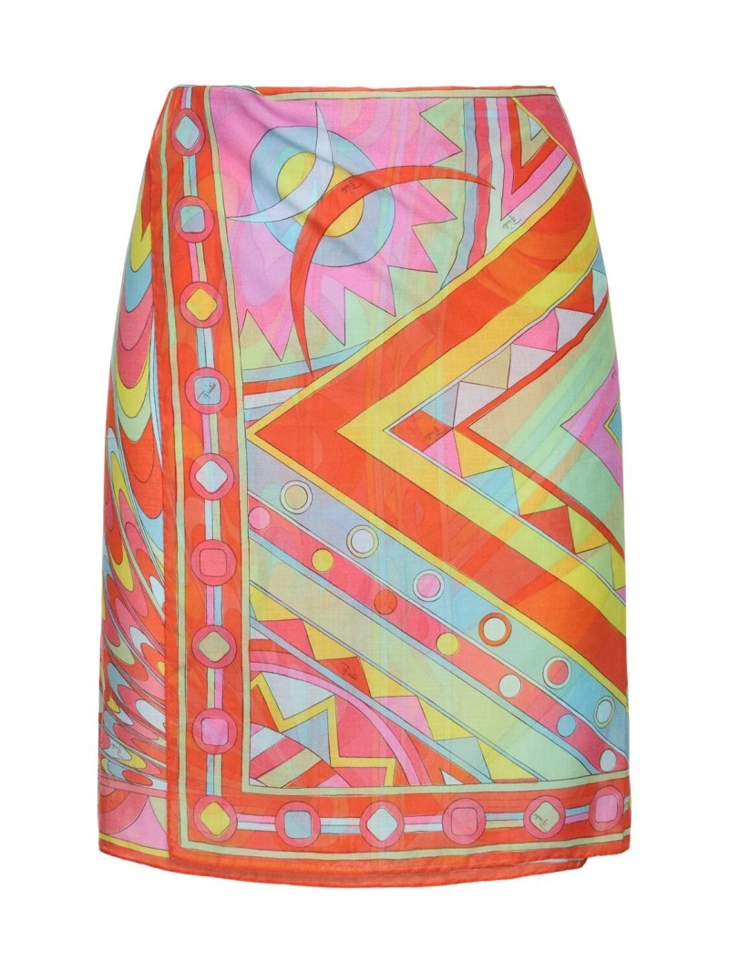 Printed cotton short sarong - 1