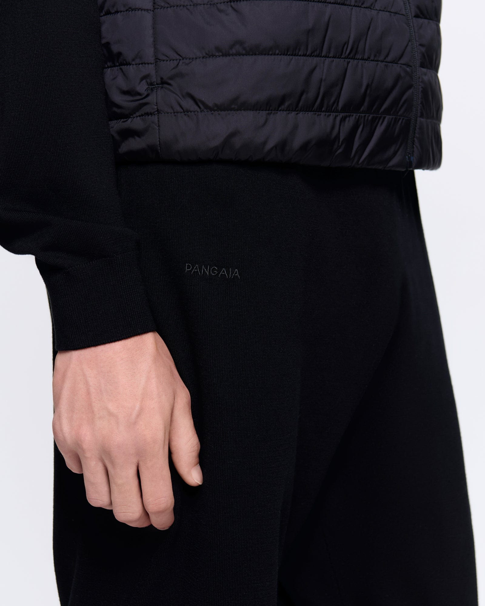 Mens DNA Knitted Track Pants - Black - 4