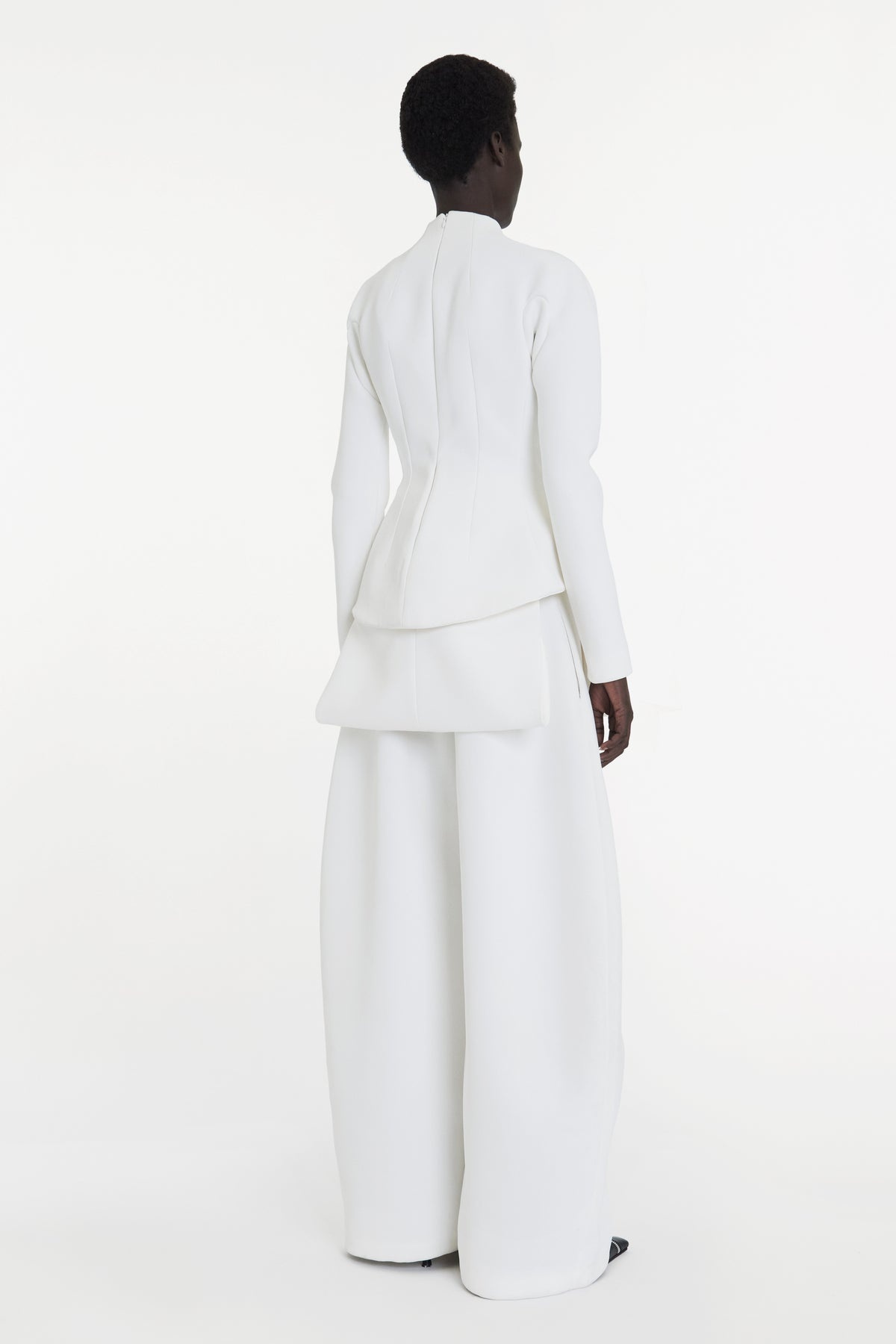 CURVED HEM TOP IVORY - 8