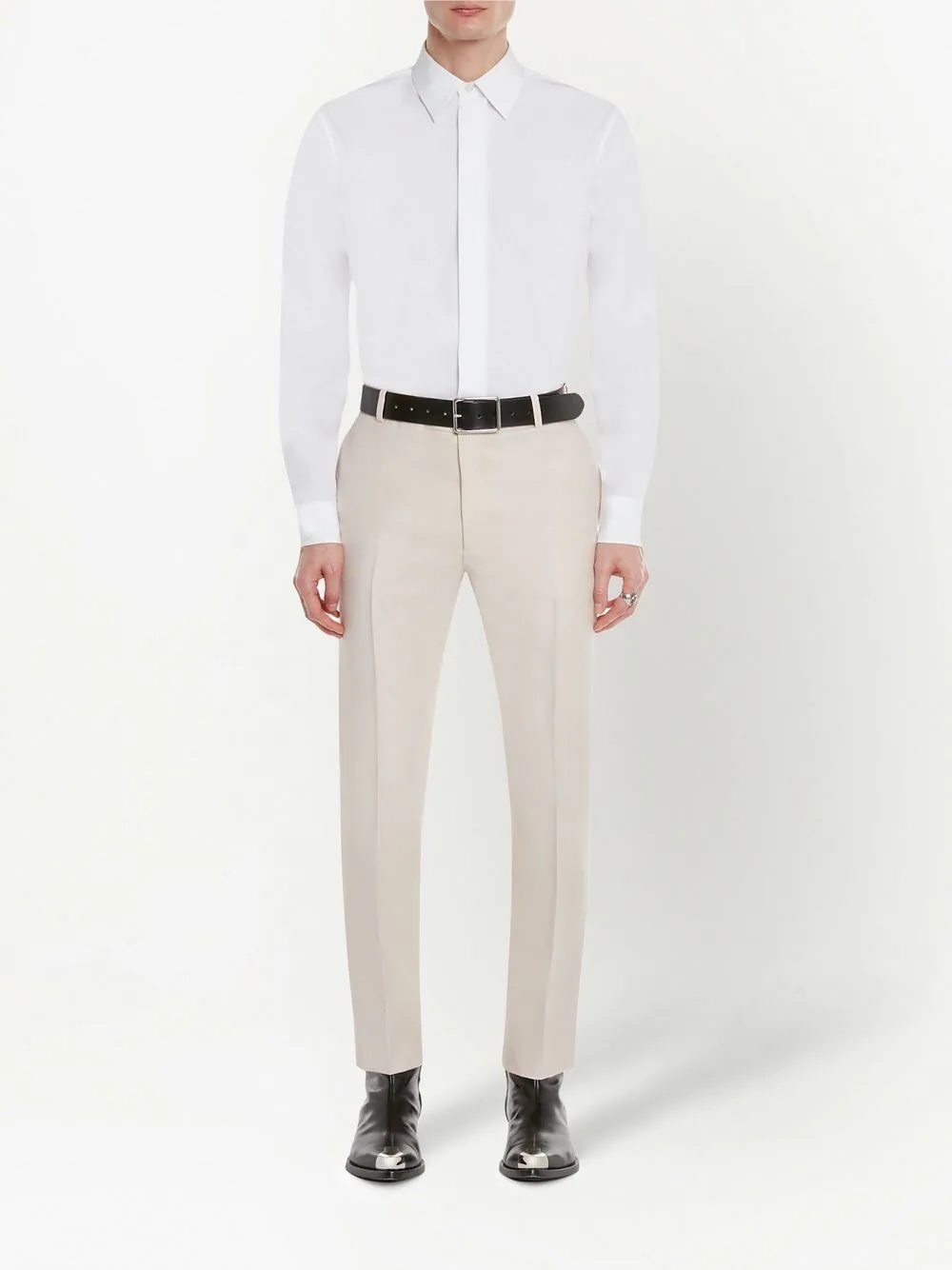 slim-fit tailored trousers - 2