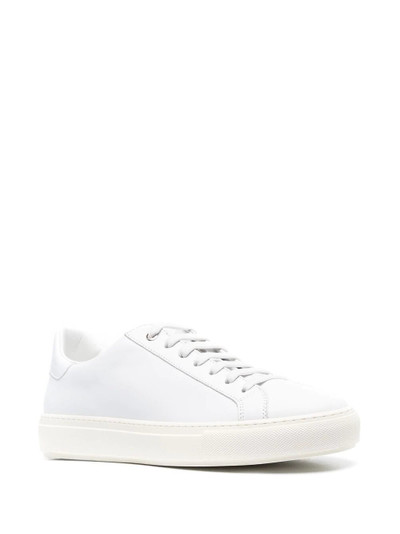 Canali leather lace-up trainers outlook