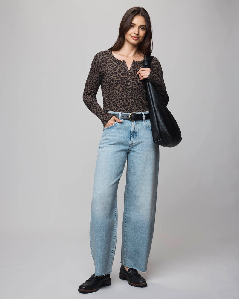 Splendid Thermal Forever Leopard Henley outlook