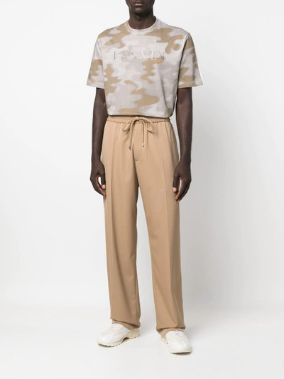 Lanvin straight-leg drawstring-waistband trousers outlook