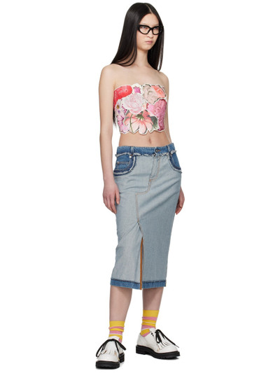 Marni Pink Floral Tube Top outlook