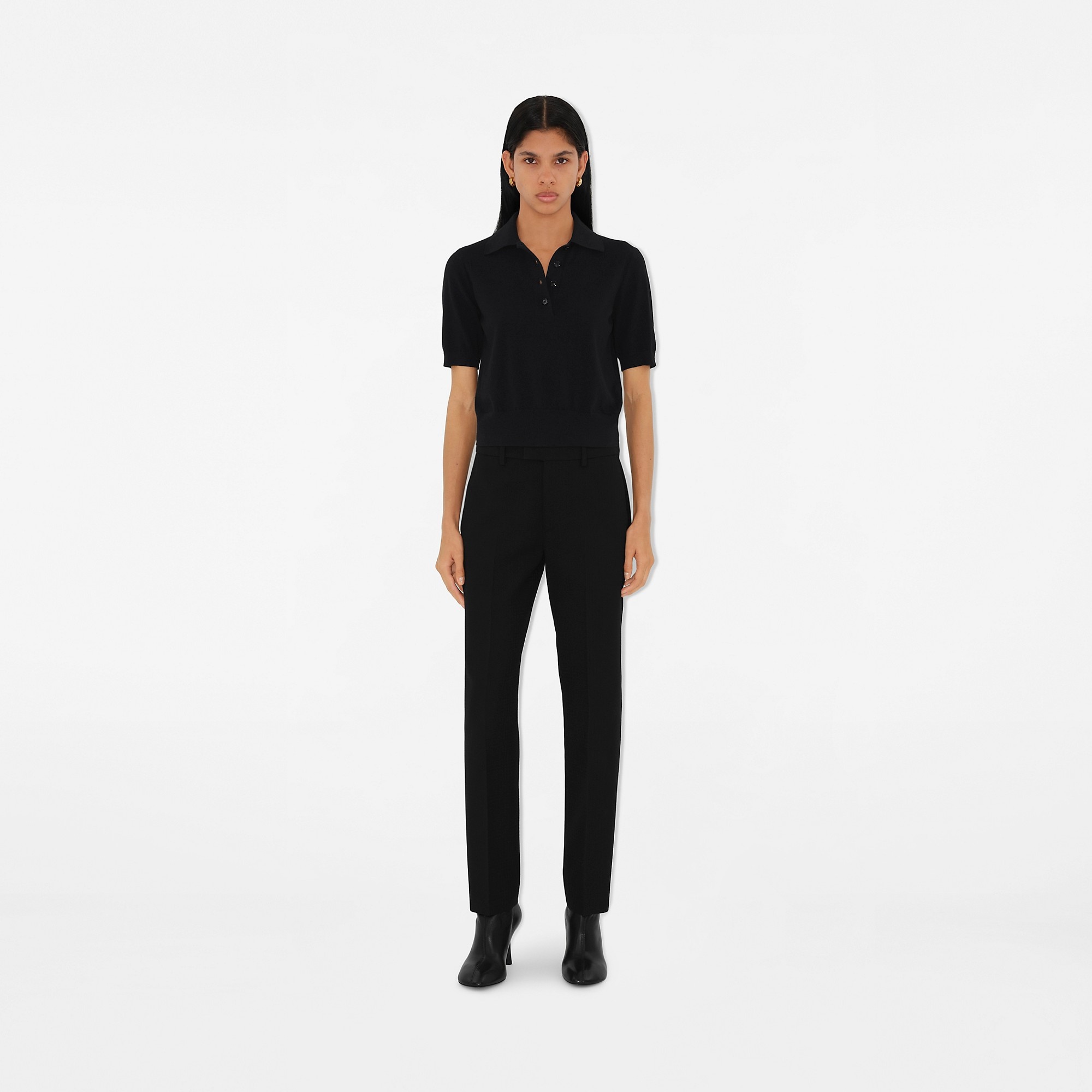 Cotton Blend Polo Shirt - 2