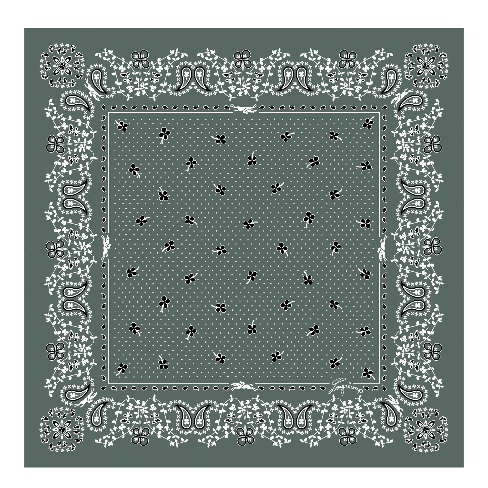 French Bandana Silk scarf 50 - 1