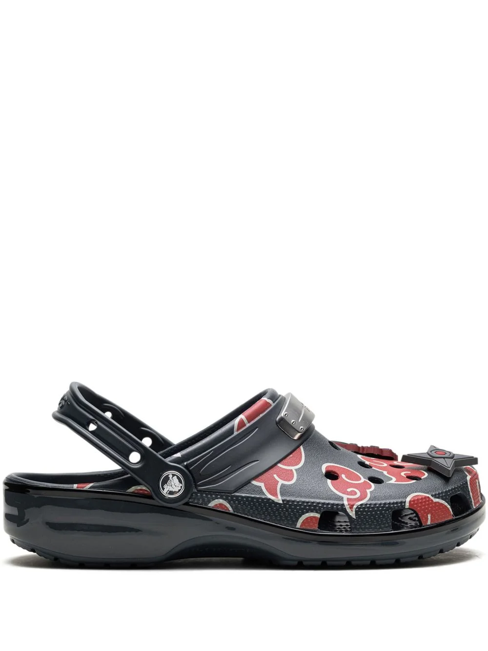 cloud-print heel-strap clogs - 1