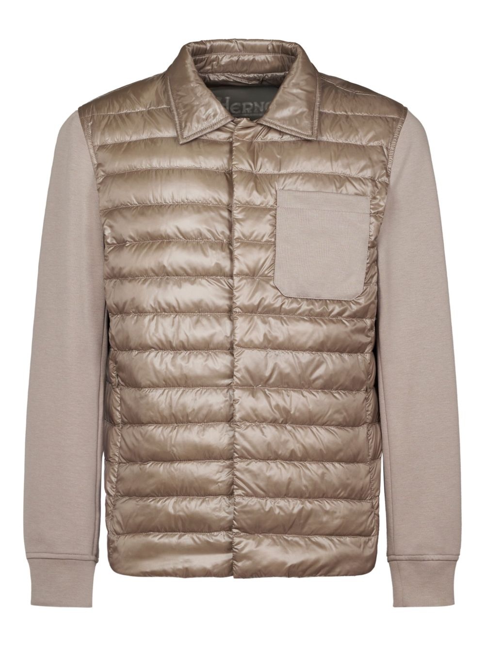 quilted panelled jacket - 1