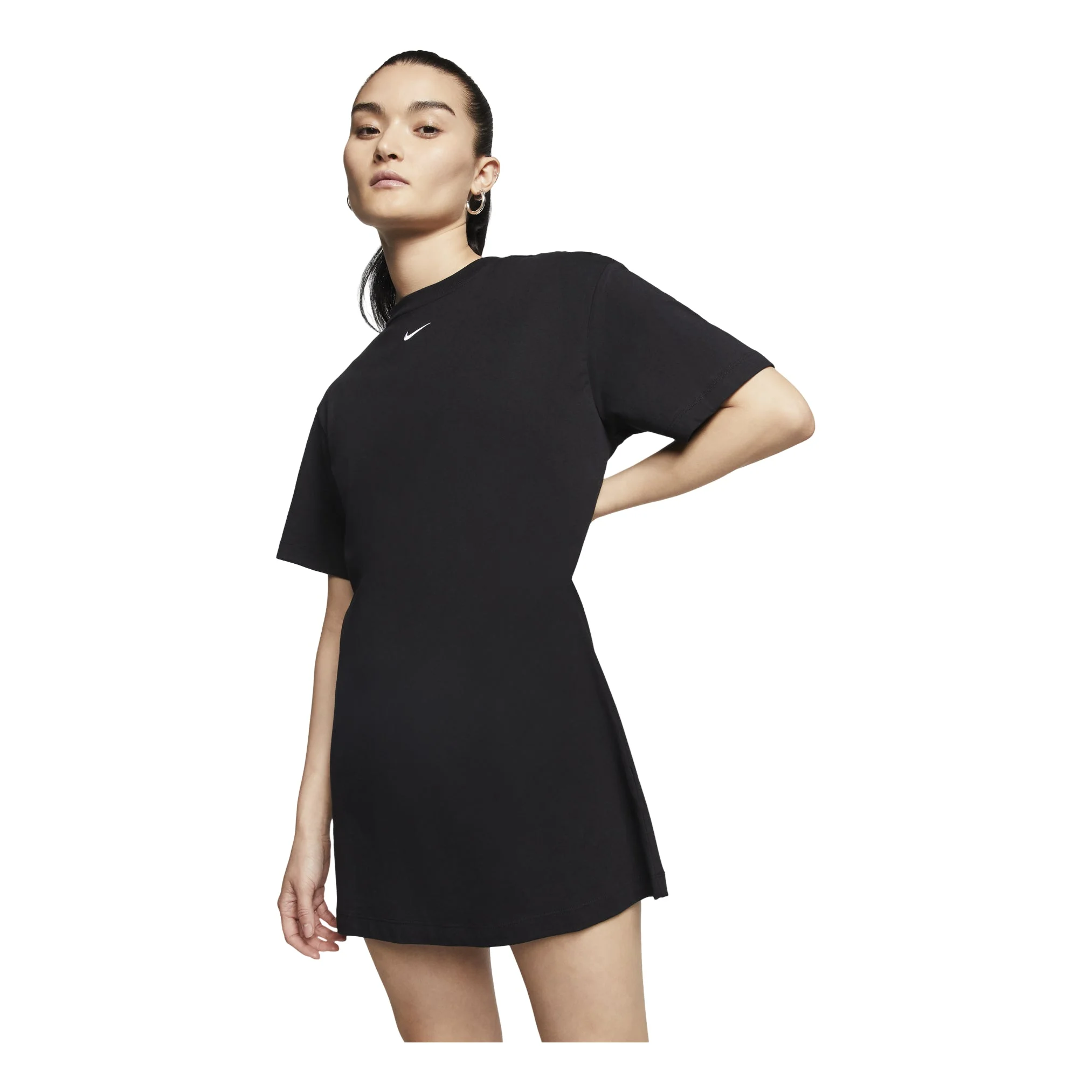(WMNS) Nike As W Nsw Essntl Casual Sports Round Neck Short Sleeve Black Dress CJ2243-010 - 1