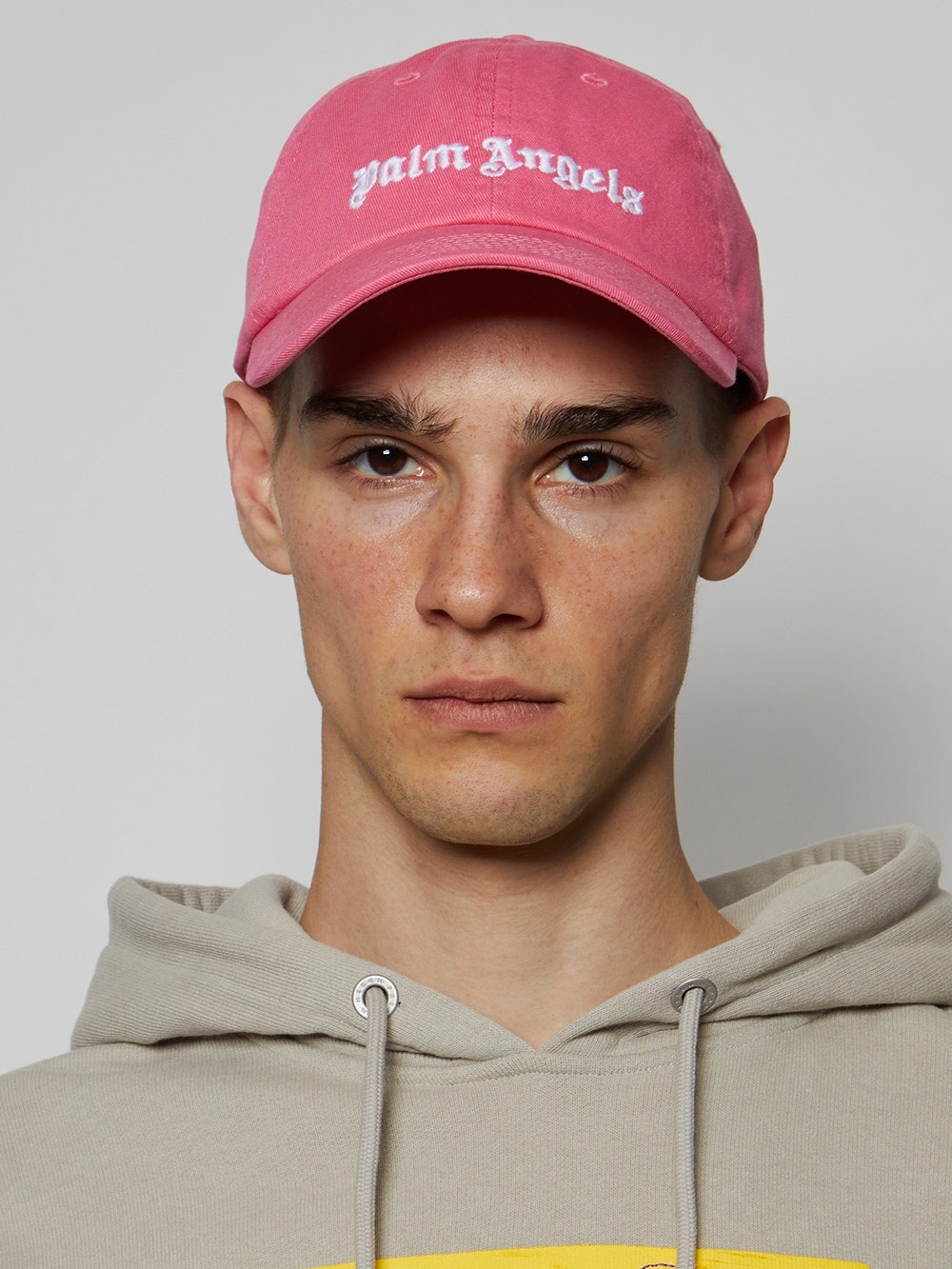 Classic Embroidered Logo Cap Pink And White - 2