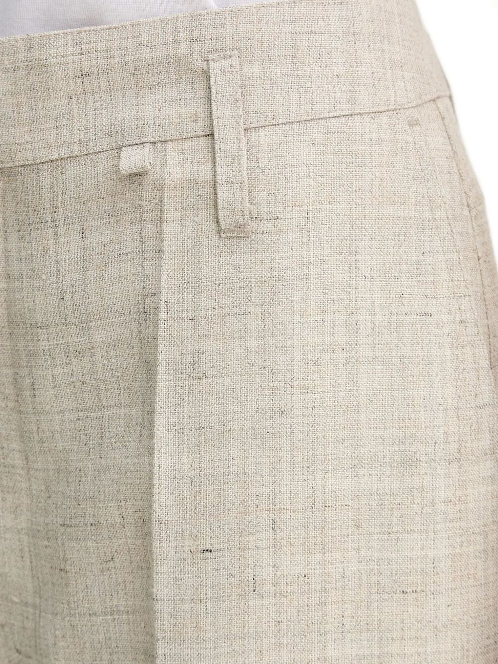pleated wide-leg trousers - 3