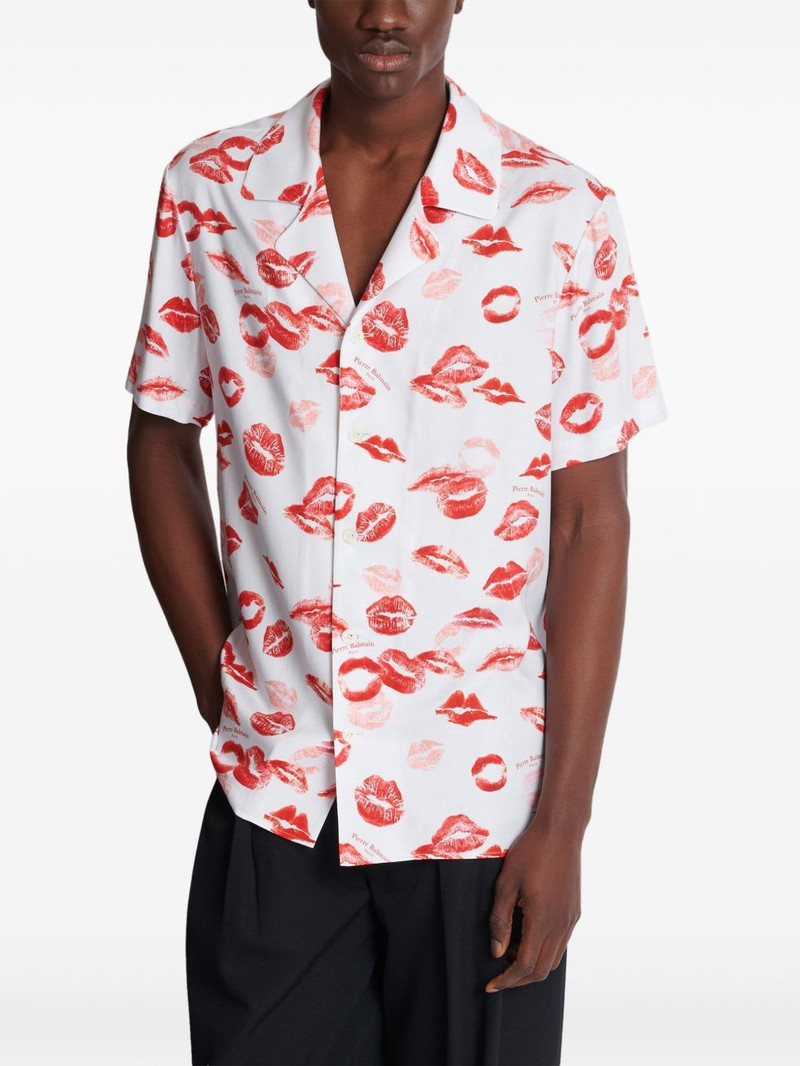 kiss-print pyjama shirt 6