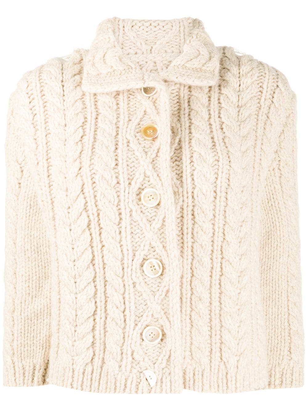 cable-knit cardigan - 1