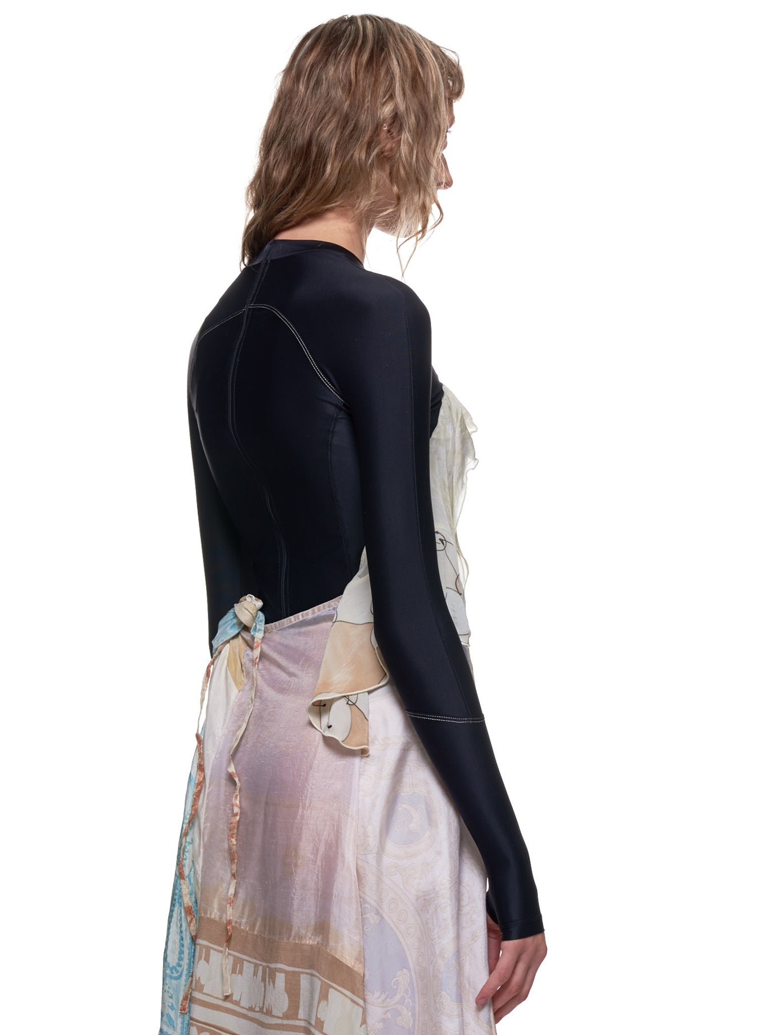 ワンピース Marine Serre Upcycled Silk Scarves Draped Dress WDR029A_RED_T36_1.png?v=1741622485