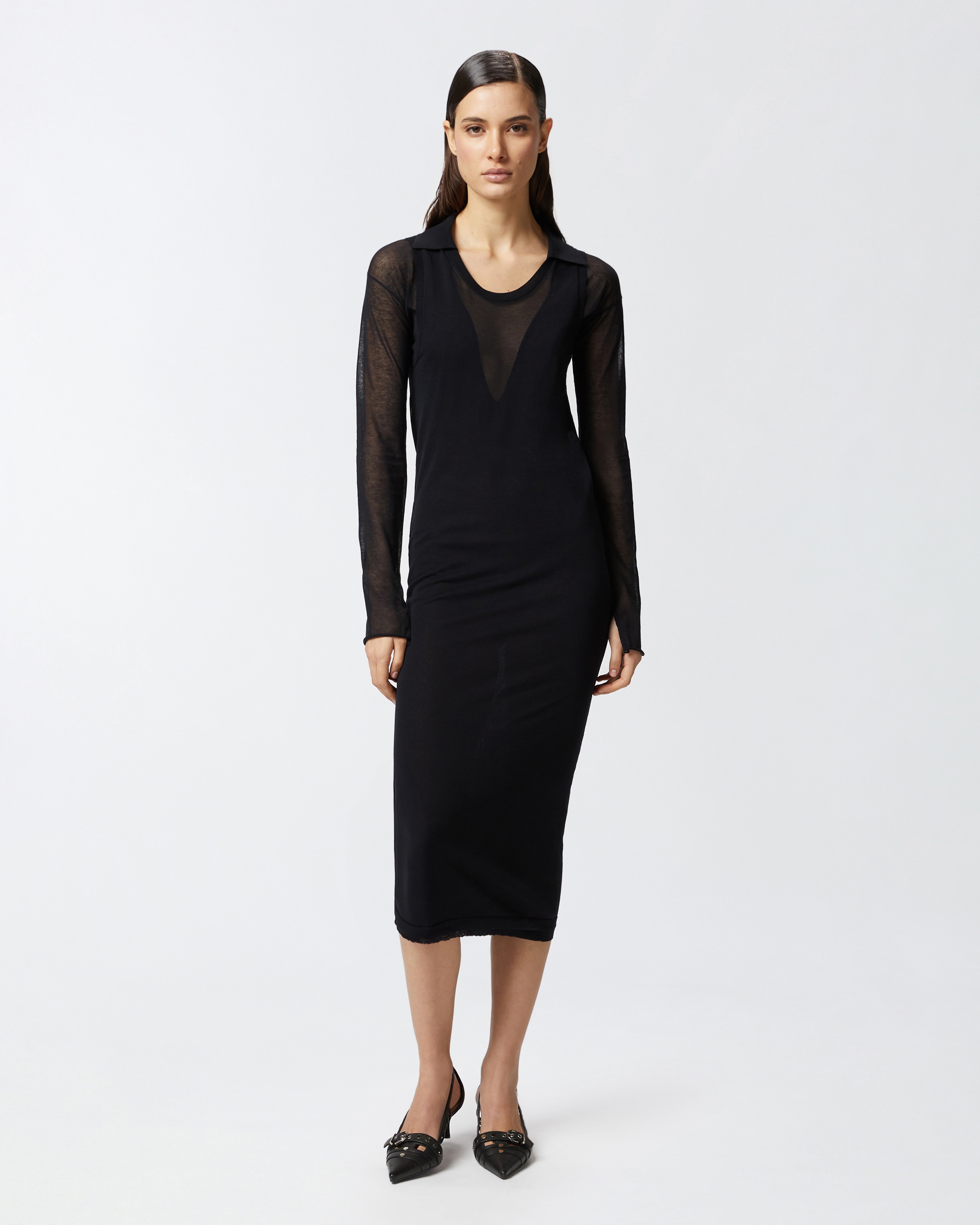 MIDI DRESS IN LIGHT COTTON - 3