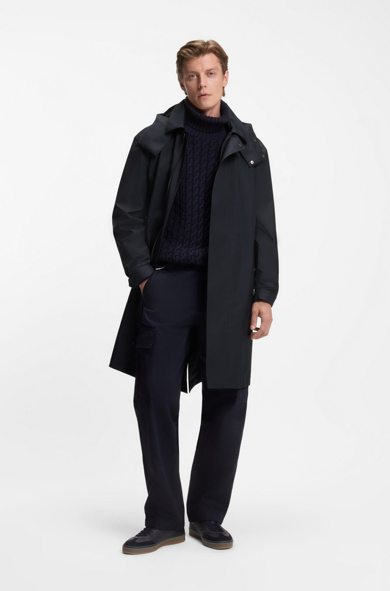 BOSS BECKHAM X BOSS WATER-REPELLENT HOODED JACKET outlook