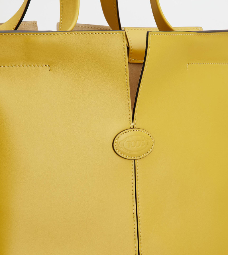TOD'S DI BAG FOLIO IN LEATHER SMALL - YELLOW 6