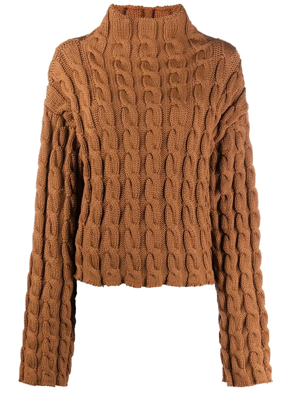 chunky cable-knit jumper - 1