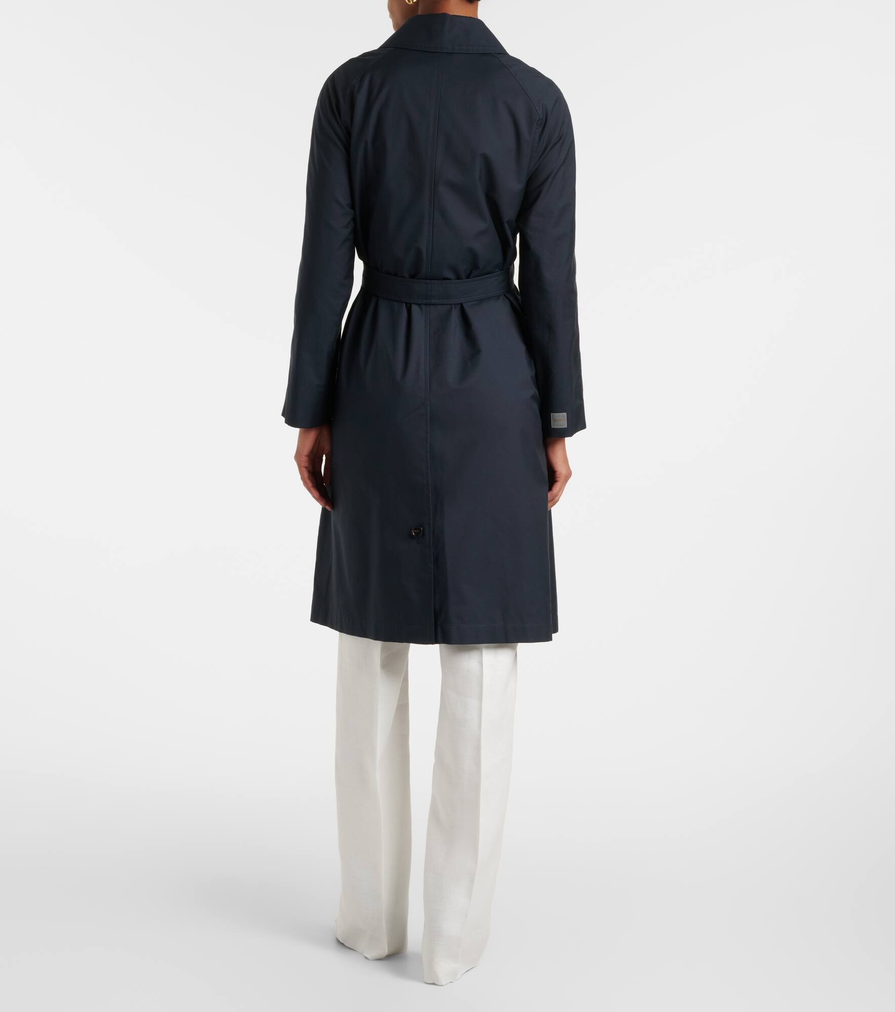 Orleans cotton-blend twill coat - 3