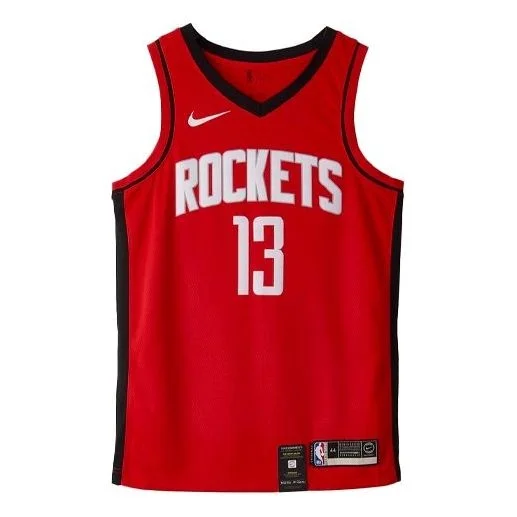 Nike NBA Casual Sports Basketball Jersey SW Fan Edition 19-20 Season Houston Rockets No. 13 Red BV79 - 1