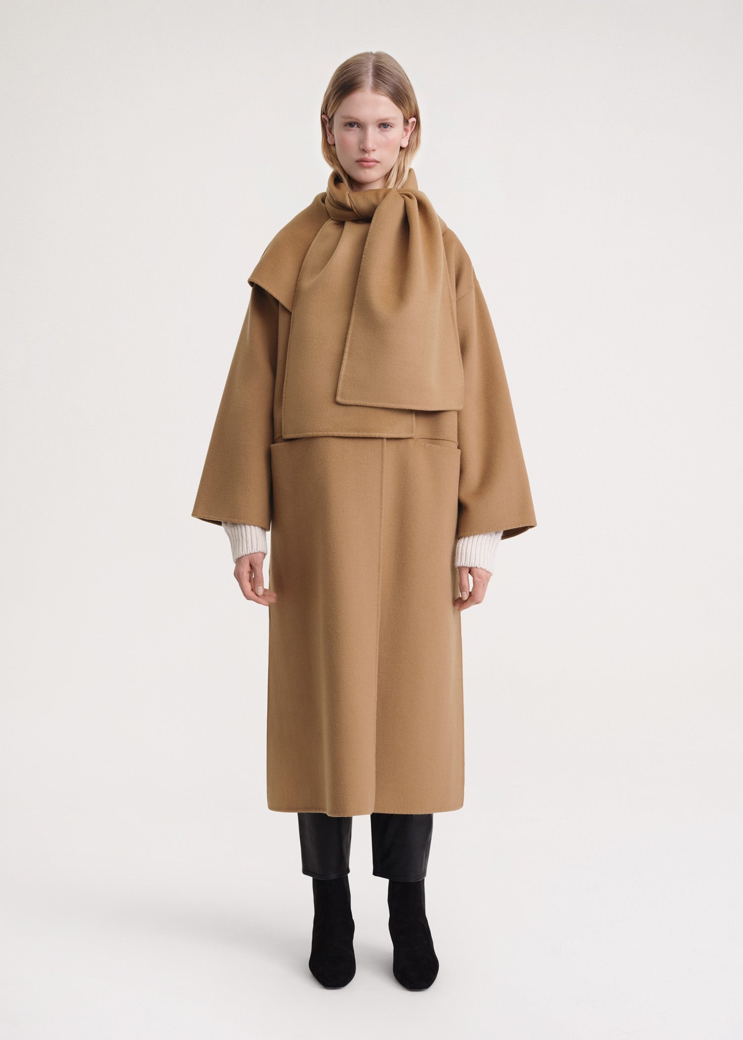 Long doublé scarf camel - 2