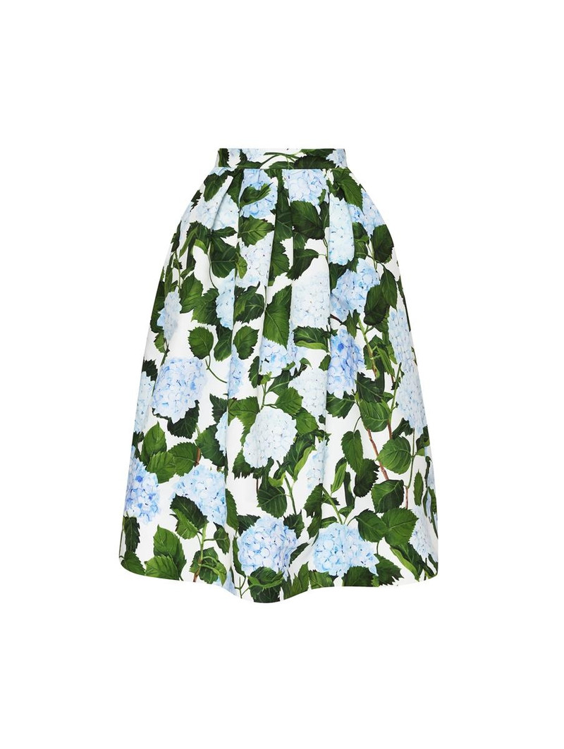 HYDRANGEA FAILLE MIDI SKIRT 1