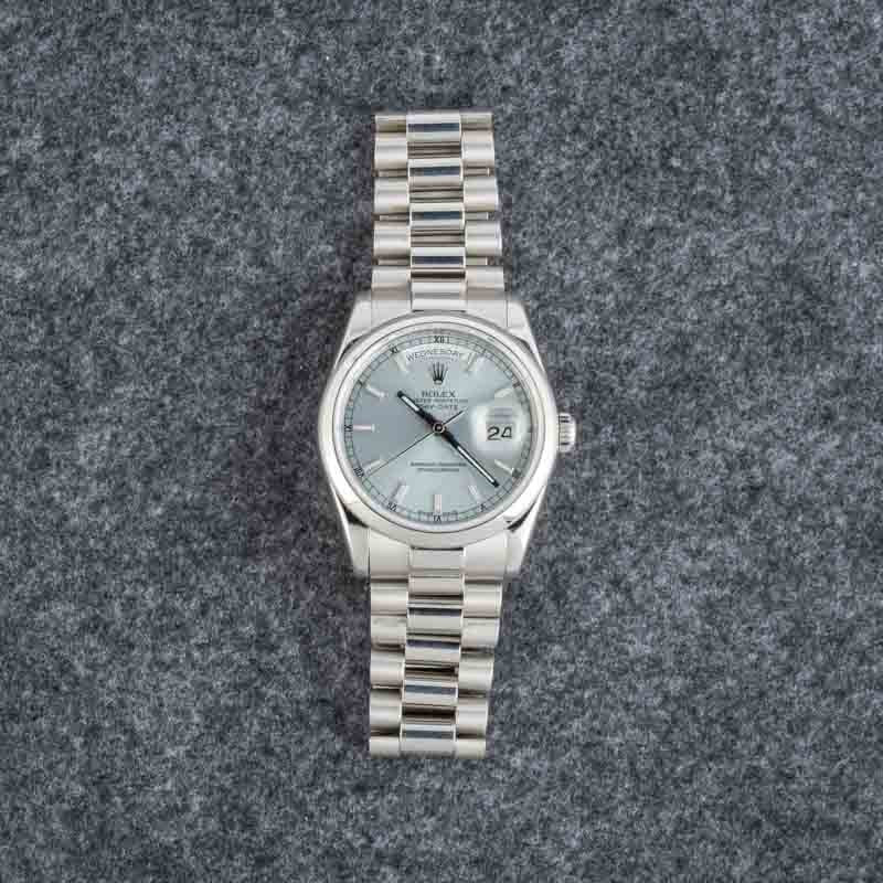 Rolex Day-Date 36 Ref 118206 Ice Blue Dial - 6