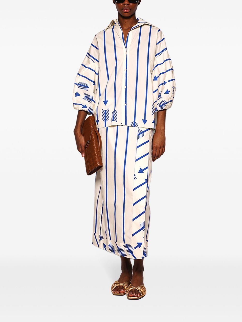 Flechada arrow-print cotton shirt - 2