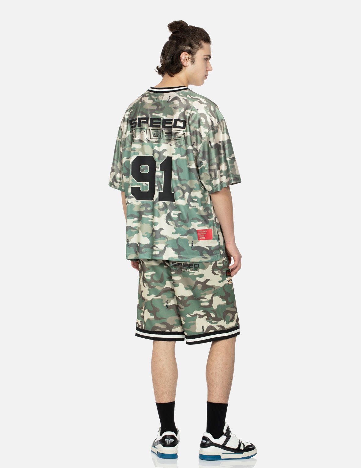 GODHEAD APPLIQUÉ MESH SHORTS - 4