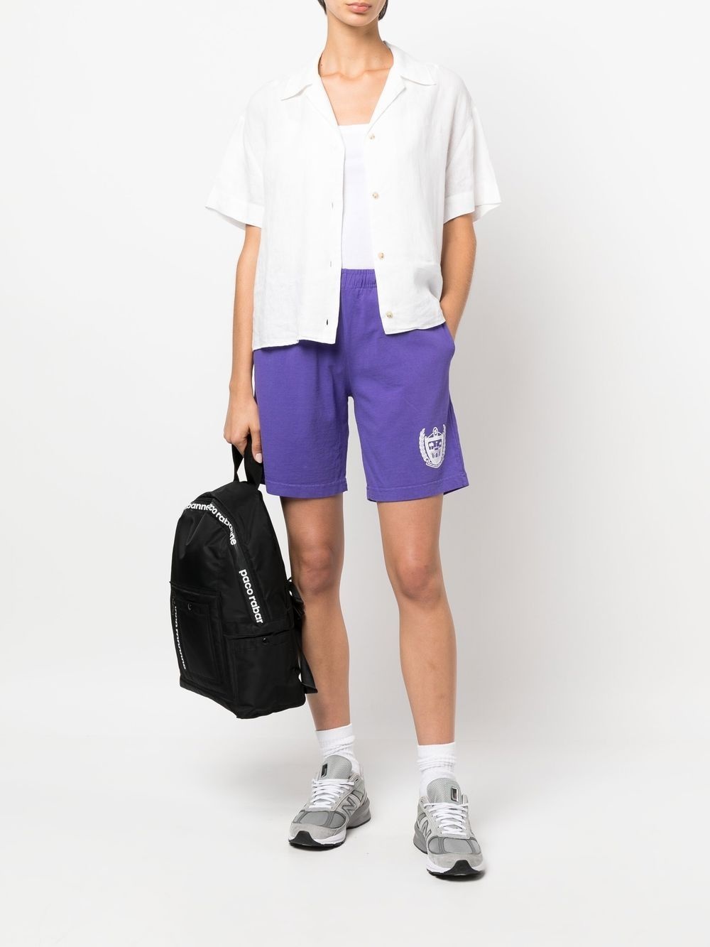 logo-print shorts - 2