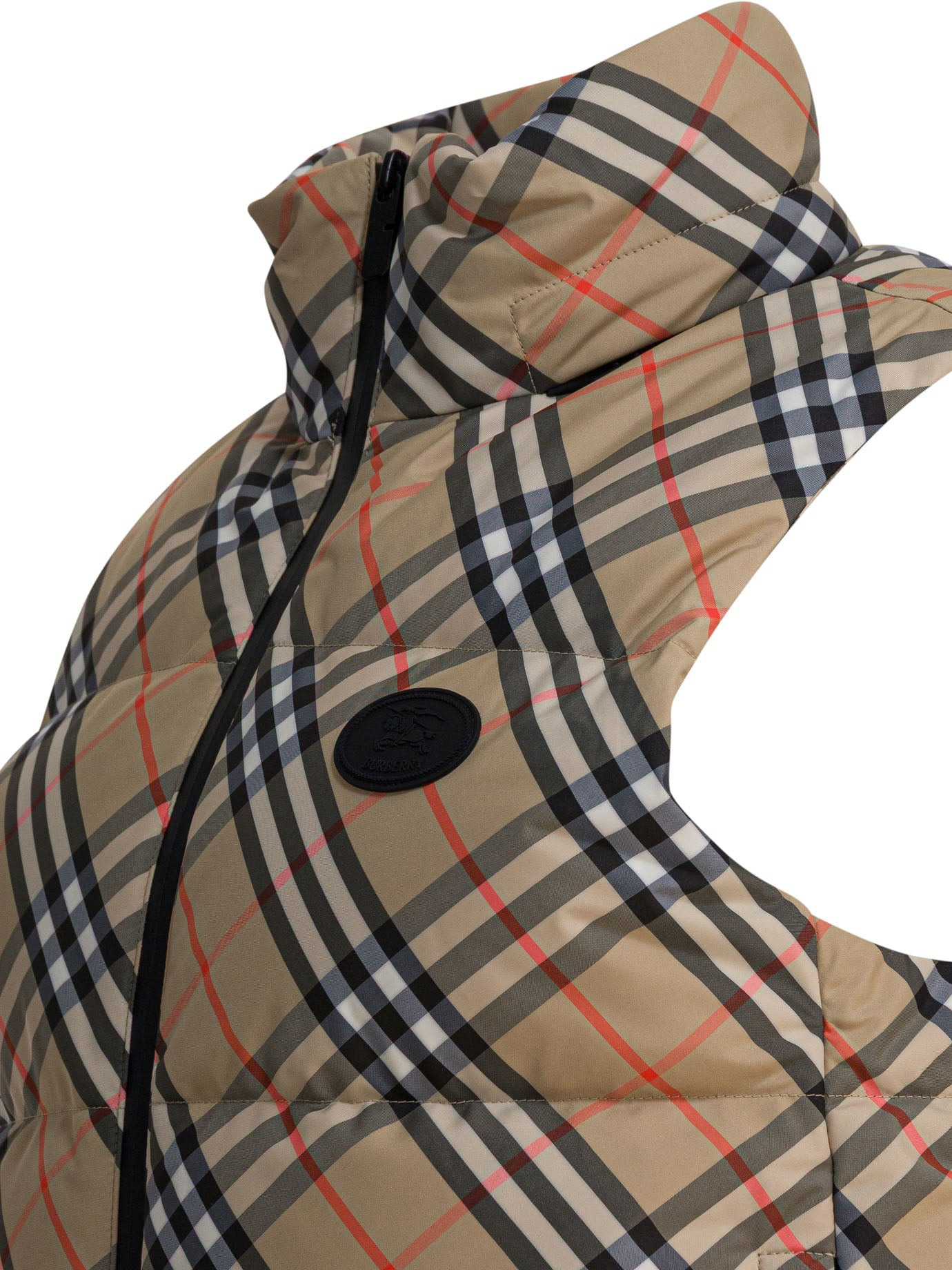 Burberry "check" Sleeveless Down Jacket - 4