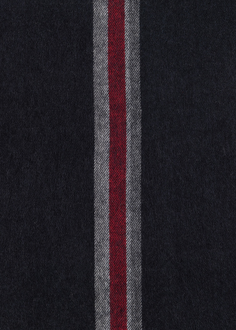 Paul Smith for Manchester United – Black Central Stripe Scarf 4