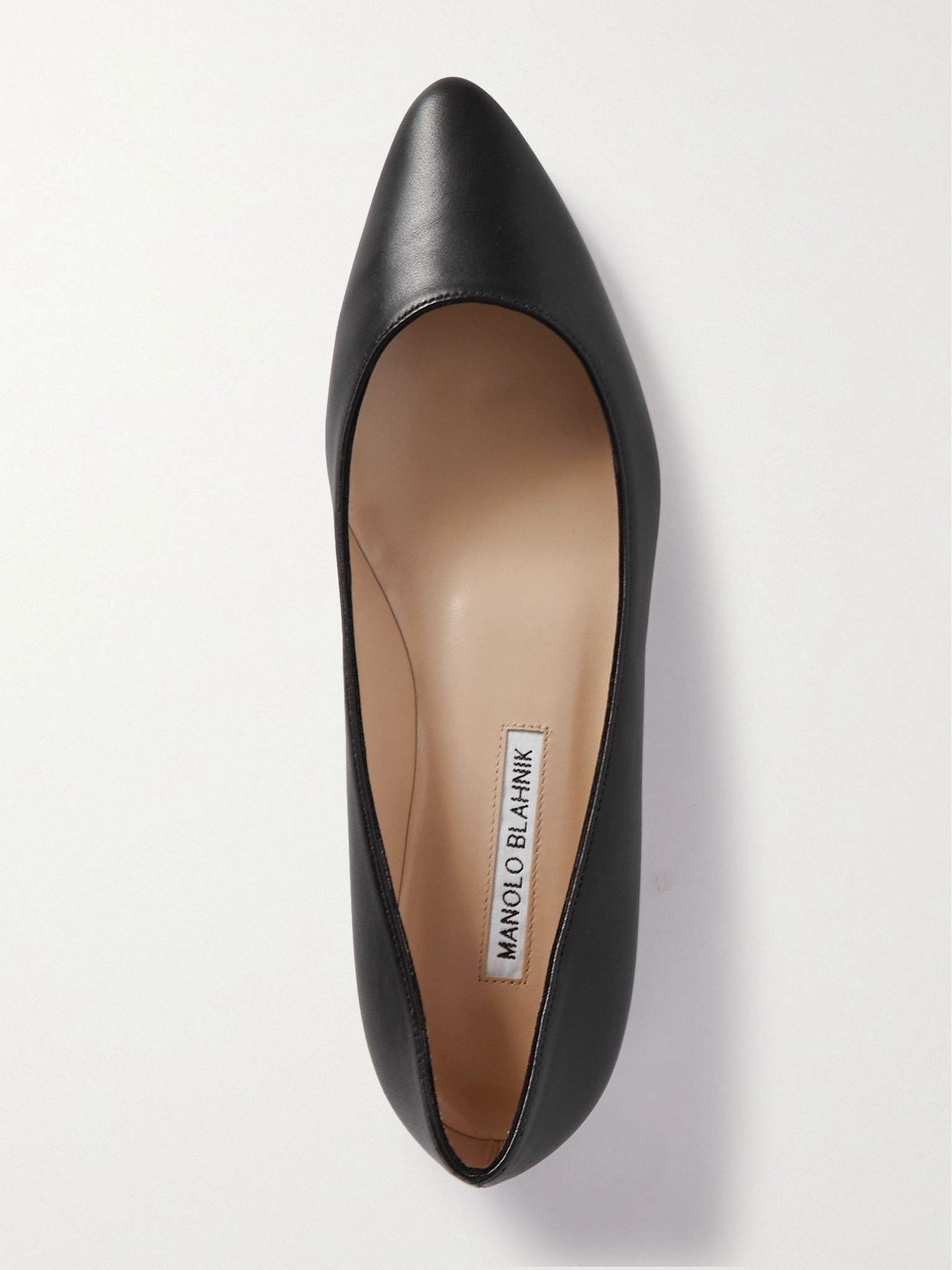 BB 10 leather point-toe flats Black - 5