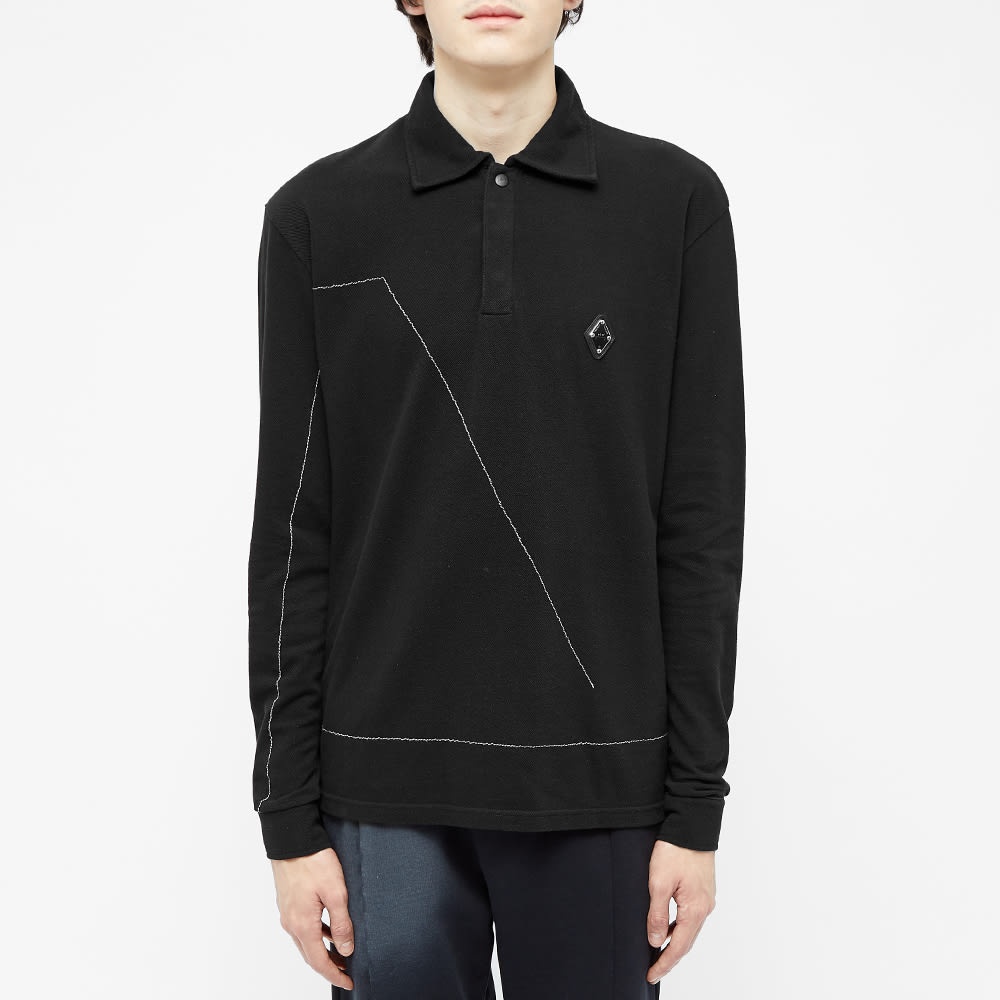 A-COLD-WALL* Long Sleeve Rhombus Logo Polo - 4