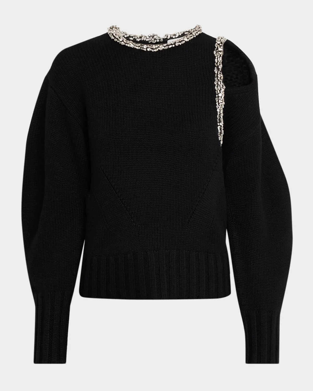 Monroe Embellished Cut-Out Sweater - 1