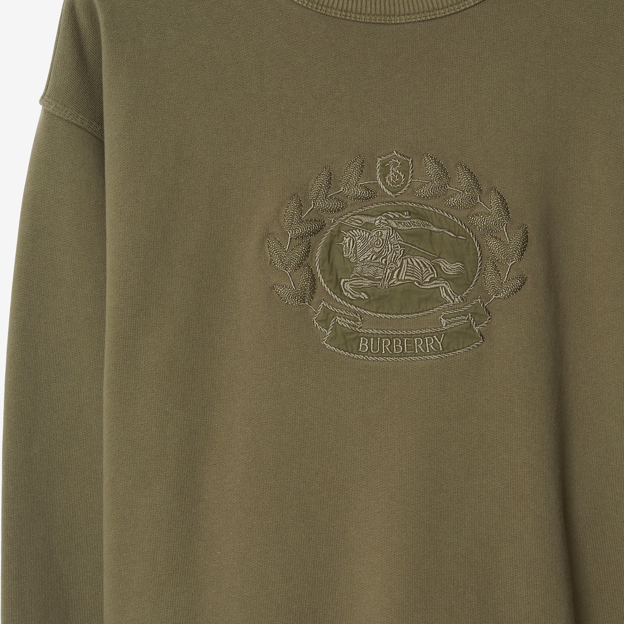 Oak Leaf Crest Cotton Sweatshirt - 6
