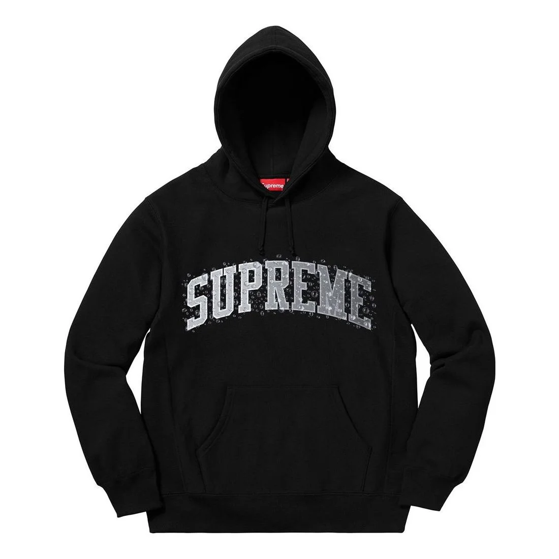 Supreme FW18 워터 아크 후드 스웨터 블랙 SUP-FW18-199 - 1